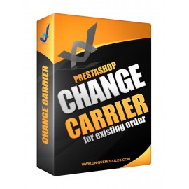 Change carrier, shipping cost and weight for an existing order